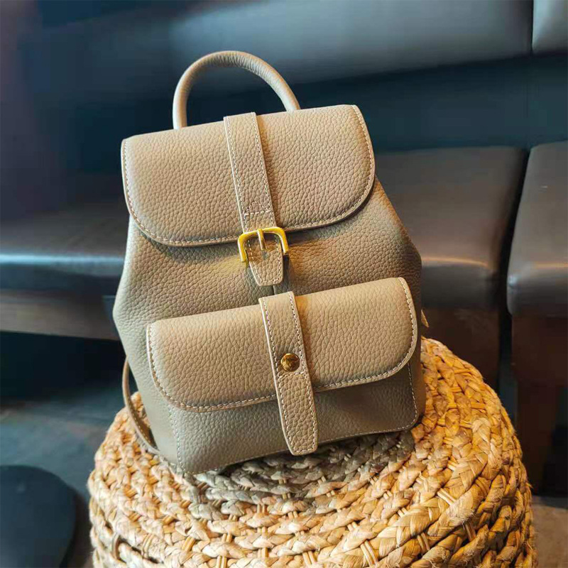 Interior Design Women - Genuine Cowhide Leather Women's Backpack Luxury