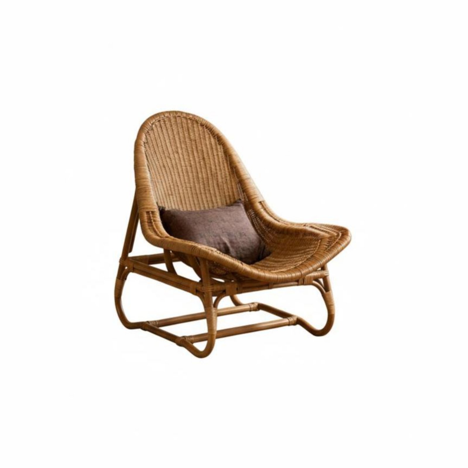 Interior Design Japanese - Rattan Lounge Chair Natural Minimalism Design