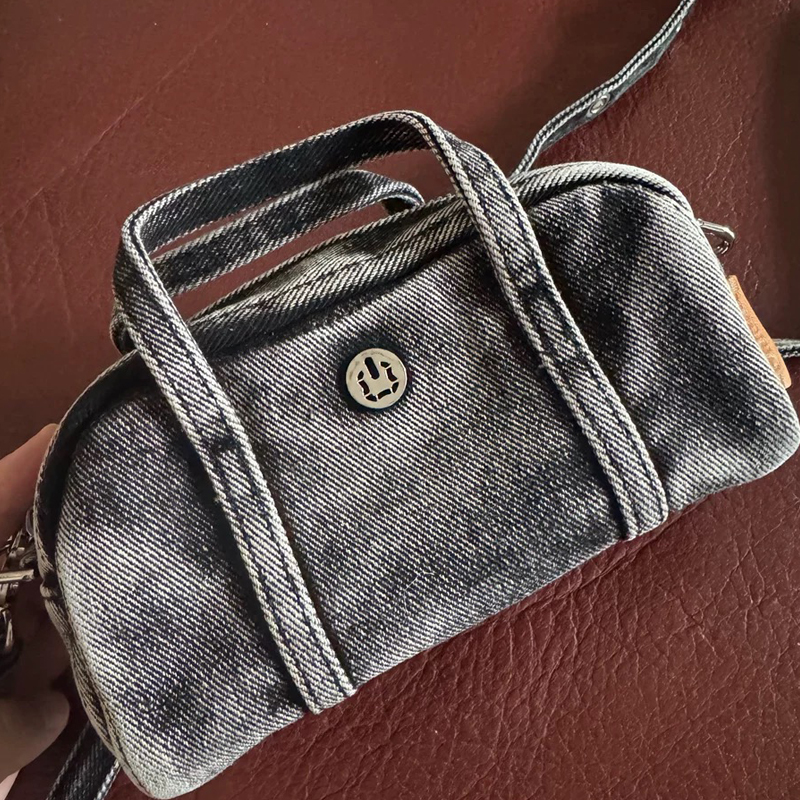 Interior Design Women - Korean Casual Mini Denim Box Bags