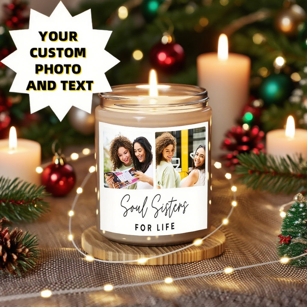 Interior Design Usa - 7oz Personalized Candles - Customized Photo
