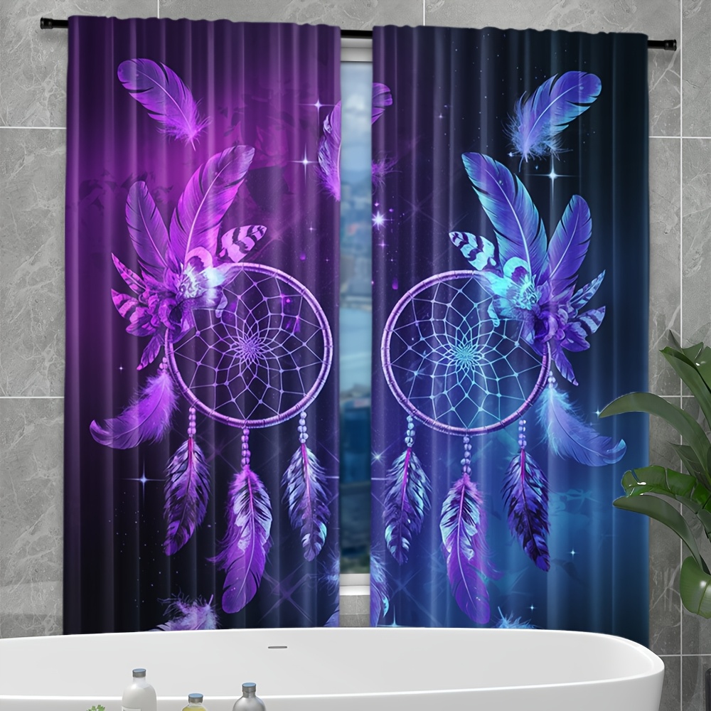 Purple Dreamcatcher Curtains F - Interior Design Of Cafe recensie en prijs