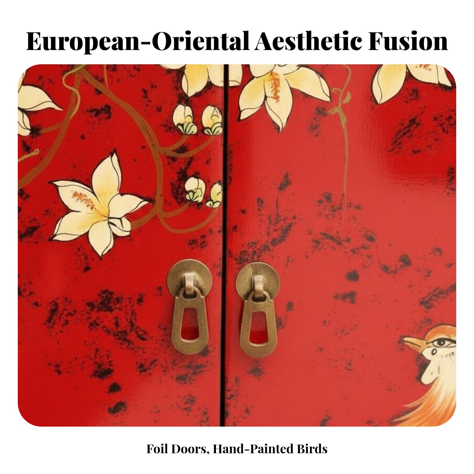 Hand-Painted 2-Door Cabinet Eu - Interior Design Usa recensie en prijs