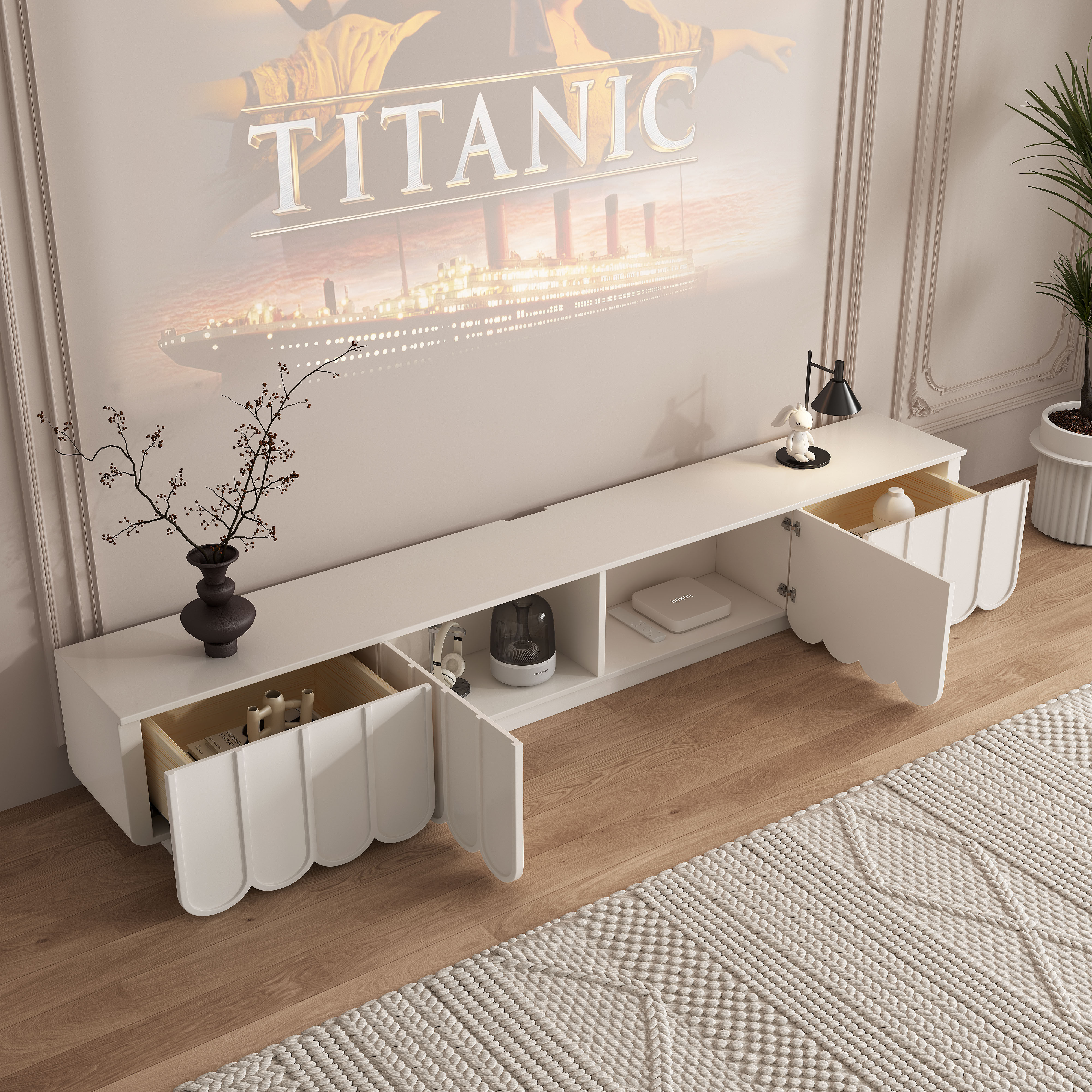 Design Modern Tv Cabinet Inter - Interior Design White And Wood recensie en prijs