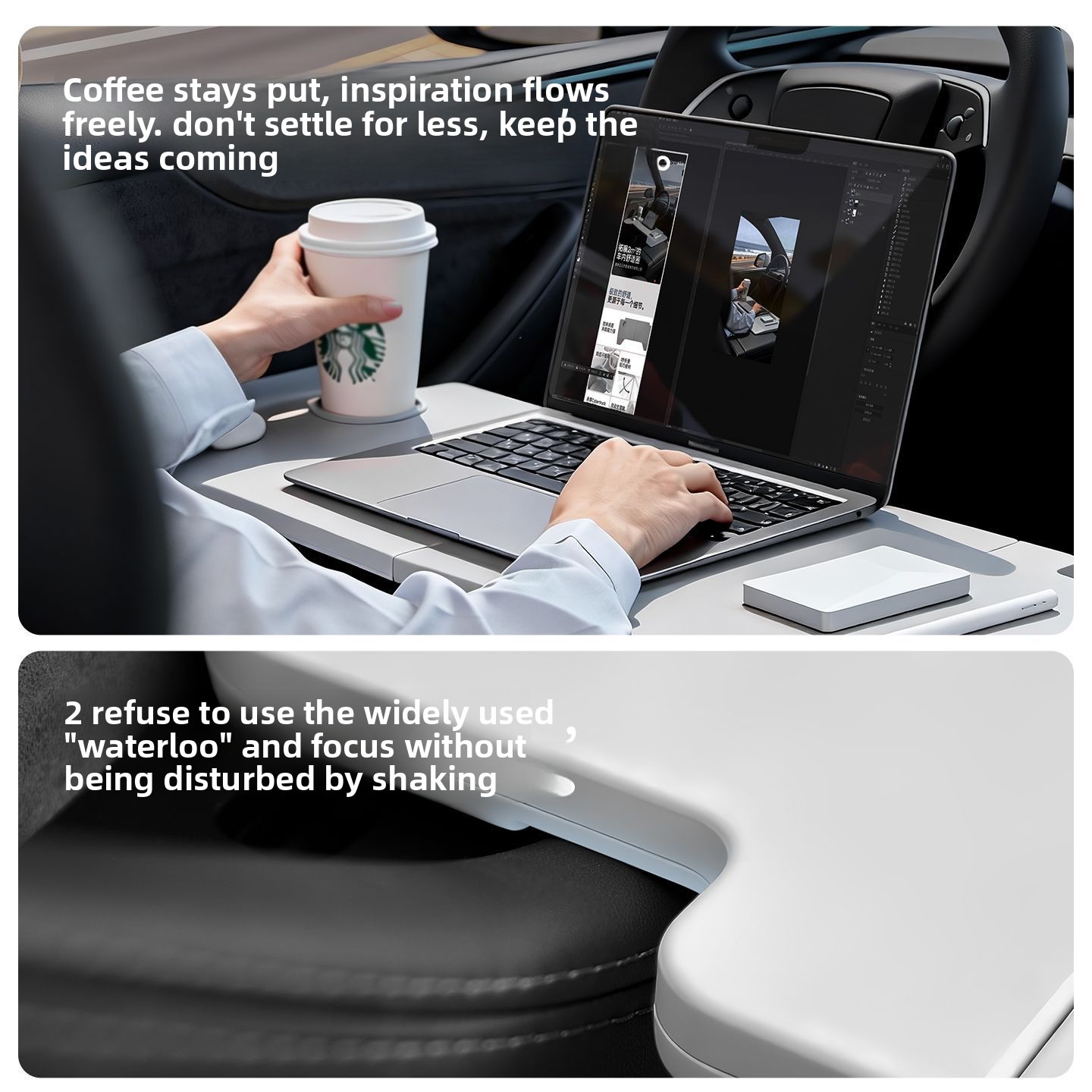 Foldable Car Desk For Tesla Mo - Interior Design Styles recensie en prijs