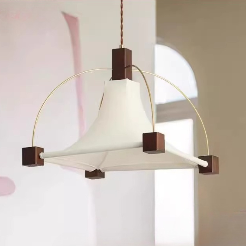 Designer Elegant Square Fabric - Interior Design White And Wood recensie en prijs