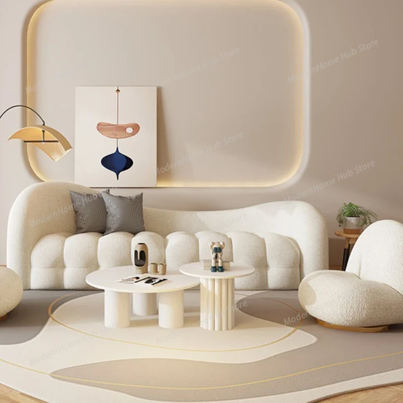 White Cream Living Room Sofas  - Interior Design White And Wood recensie en prijs
