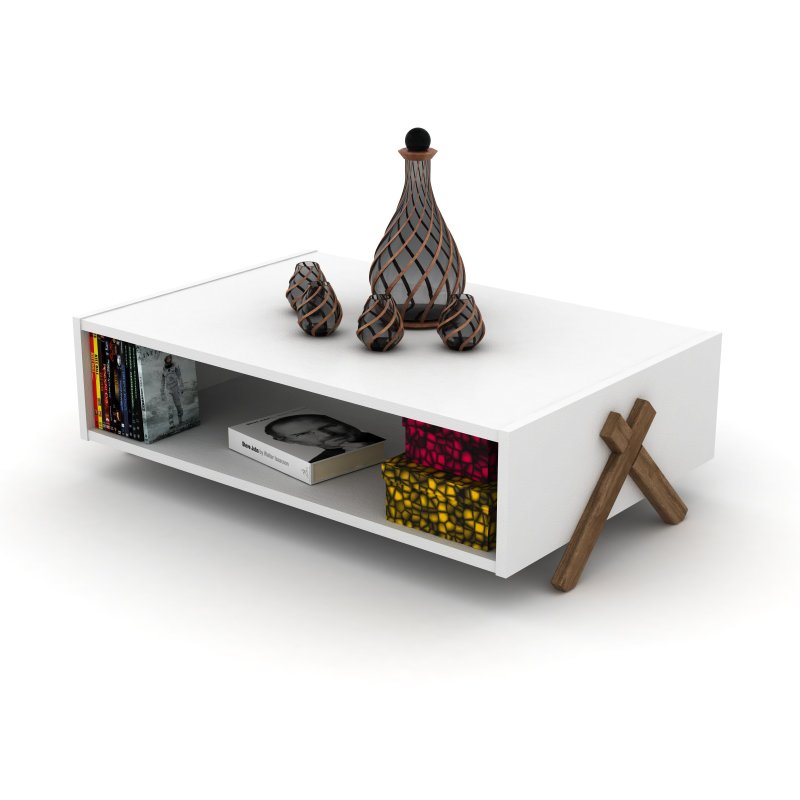 HT Design Kipp Cross Legs Wood - Interior Design White And Wood recensie en prijs