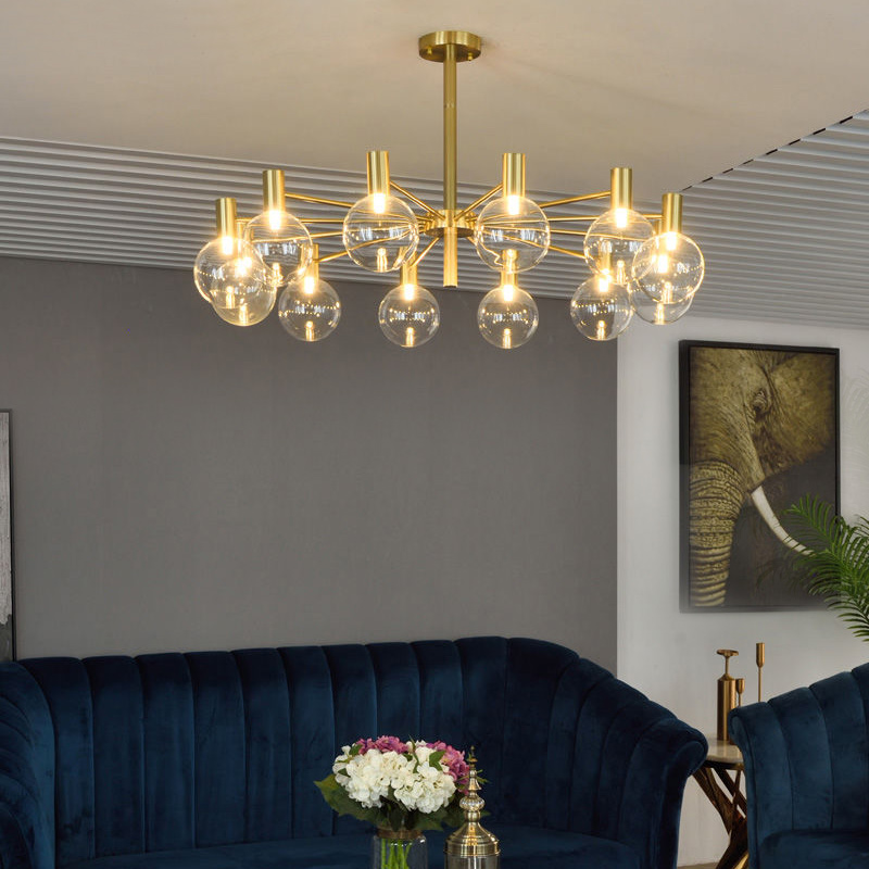 Luxury glass ball chandelier s - Interior Design Of Cafe recensie en prijs