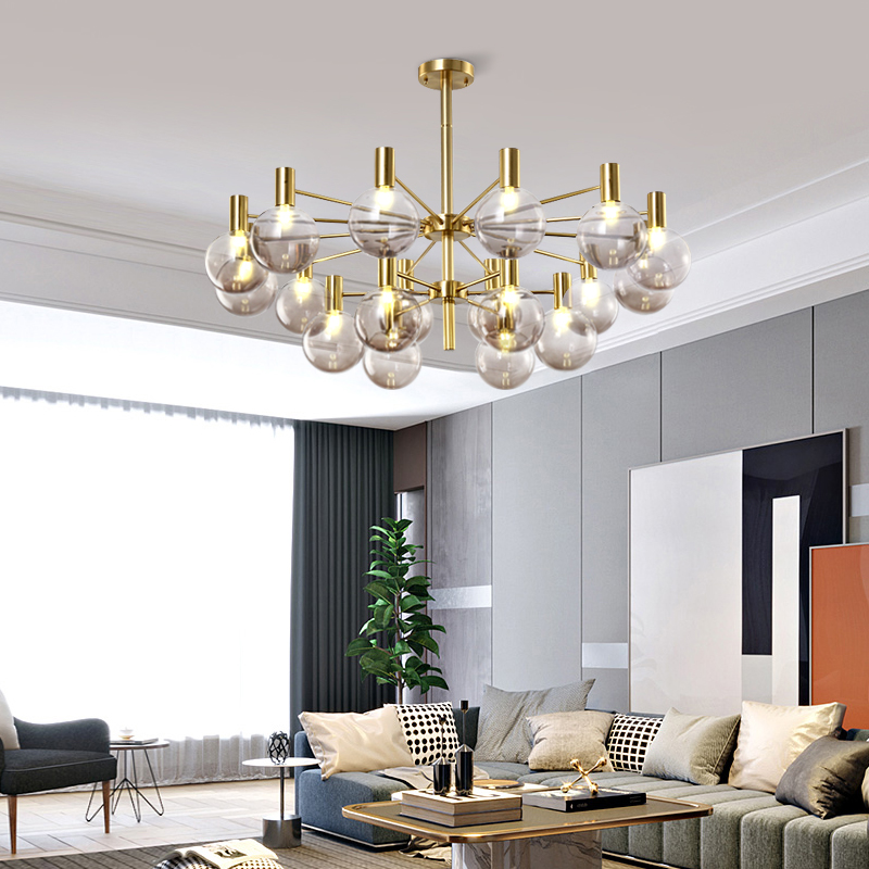 Luxury glass ball chandelier s - Interior Design Of Cafe recensie en prijs