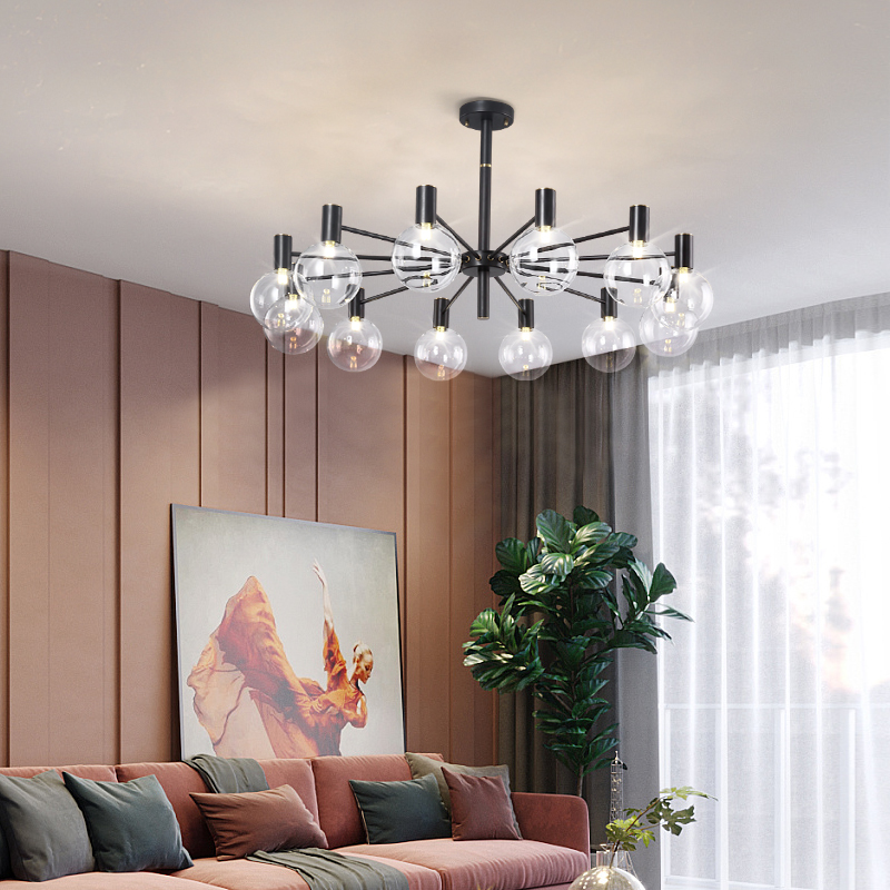 Luxury glass ball chandelier s - Interior Design Of Cafe recensie en prijs