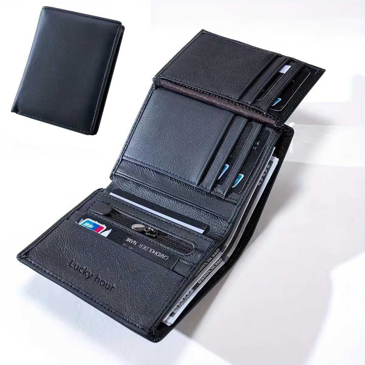 Multi-Card Slot Genuine Leathe - Interior Design Photo recensie en prijs