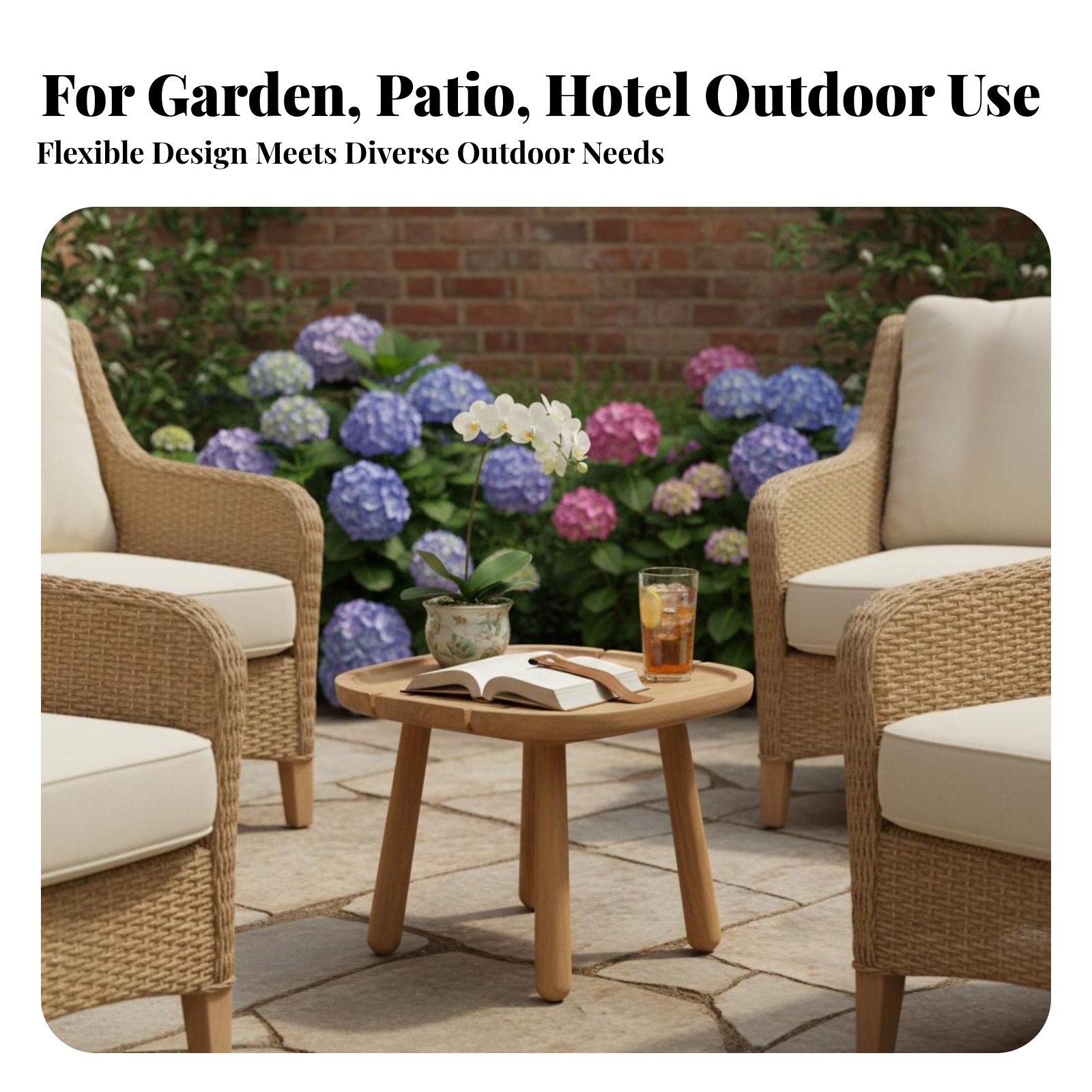 Round Slatted Side Table Water - Interior Design Deck recensie en prijs