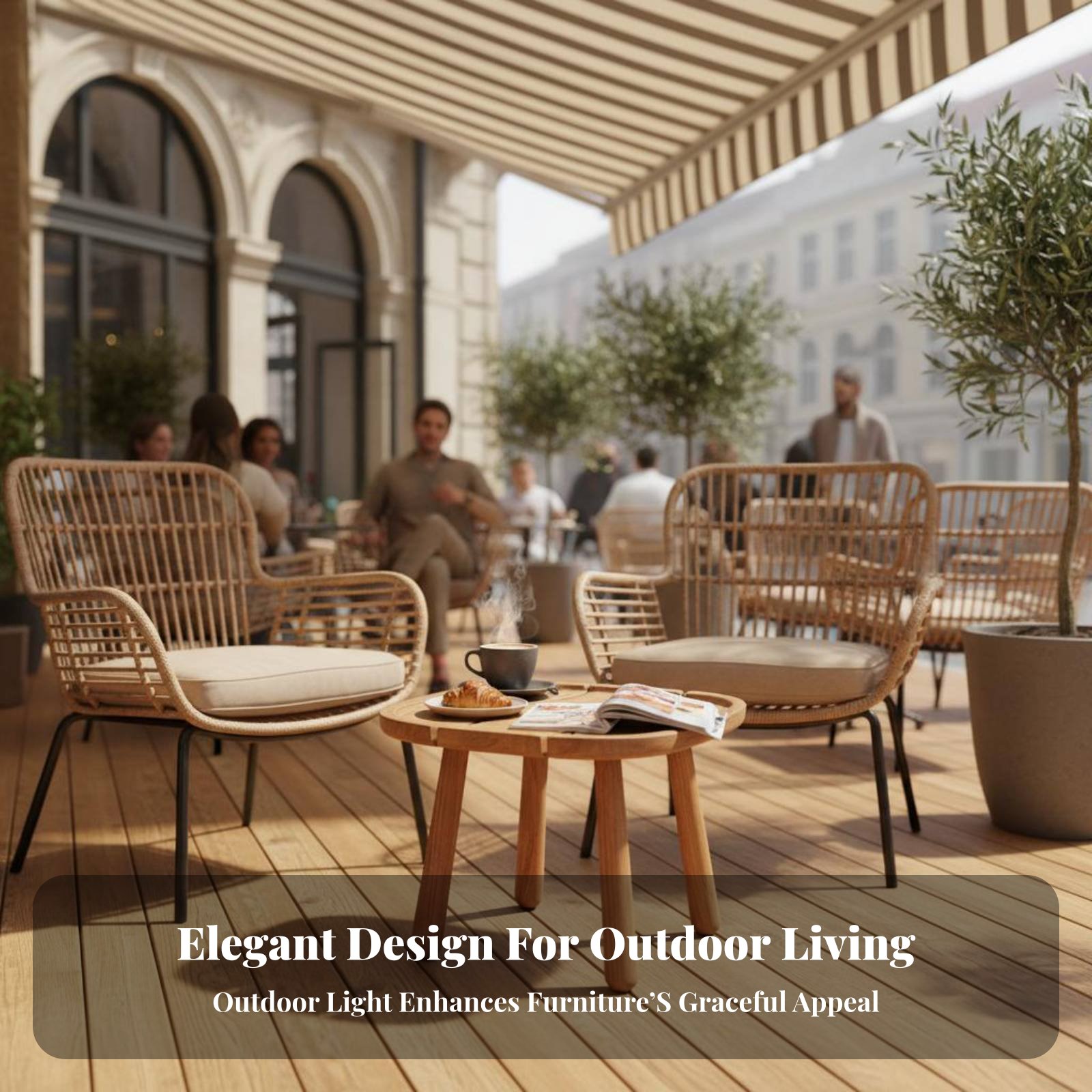 Round Slatted Side Table Water - Interior Design Deck recensie en prijs
