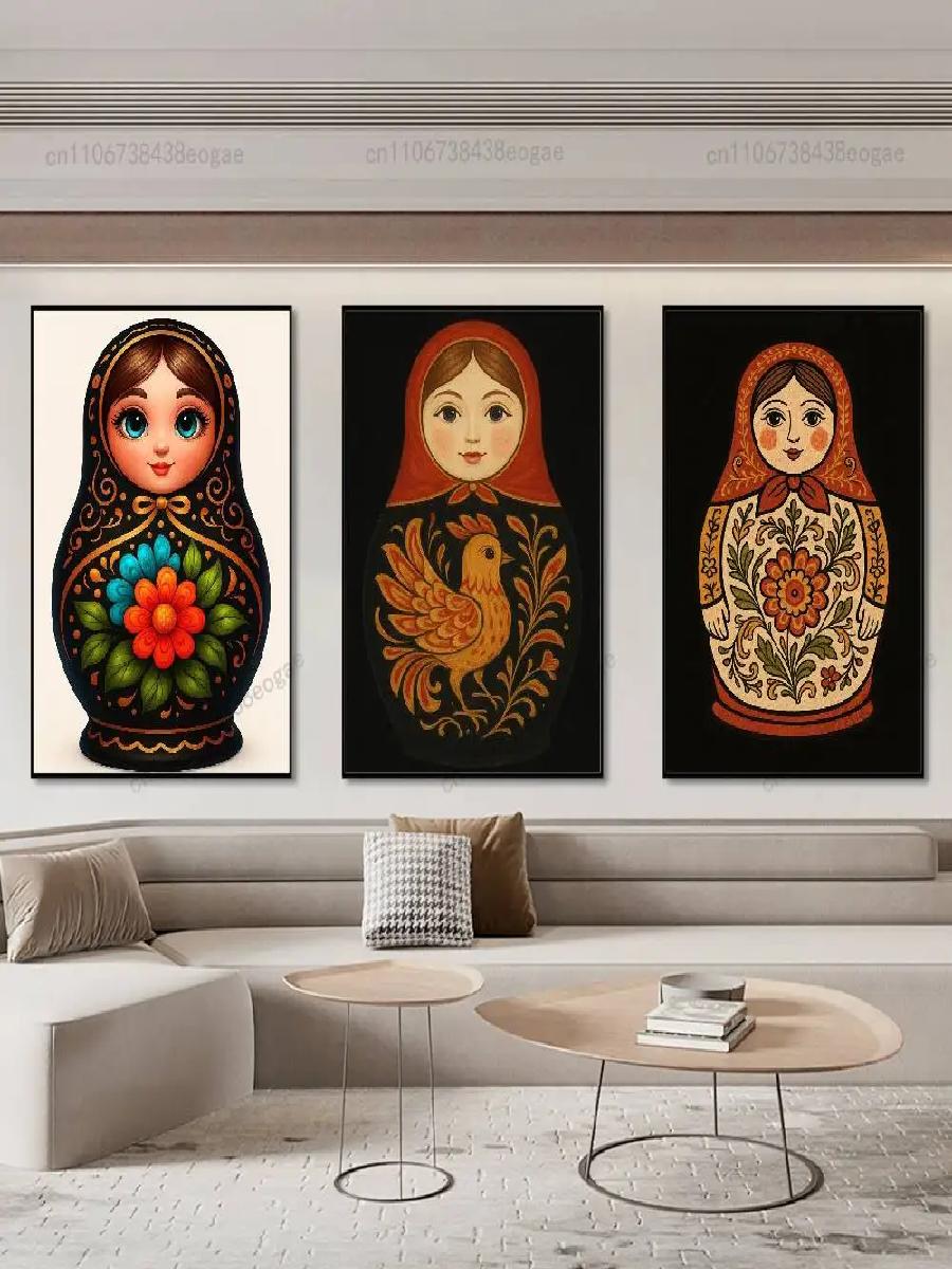 Dolls Matryoshka Russian Art P - Interior Design Of Cafe recensie en prijs