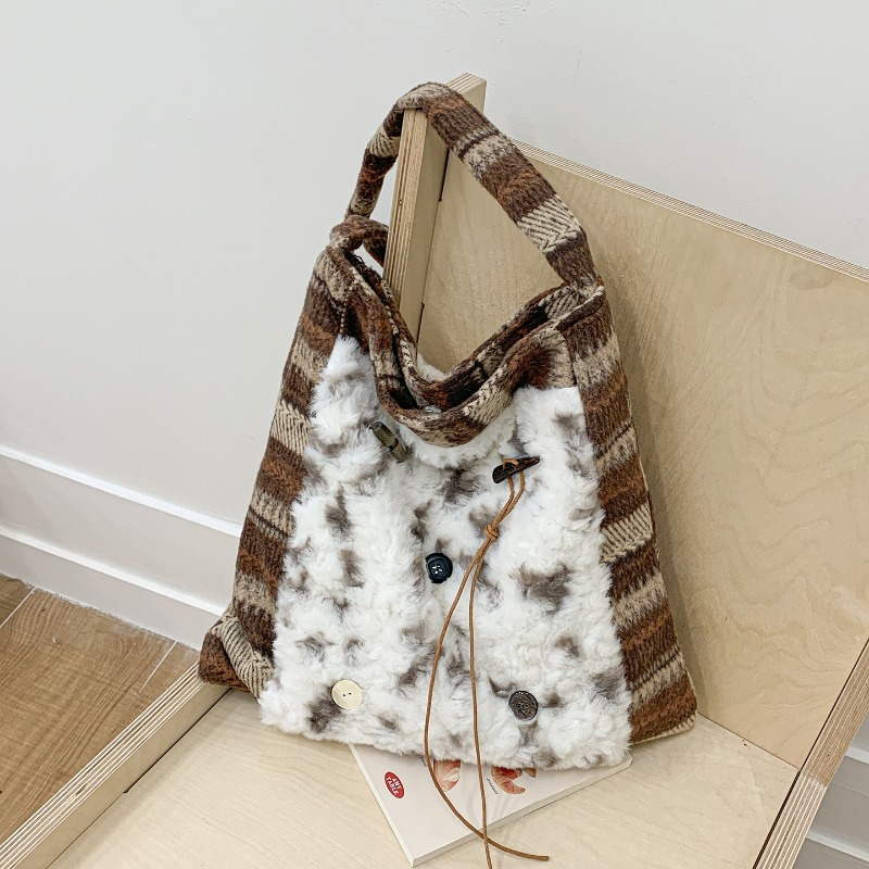 Milk Cotton Patchwork Plaid Ha - Interior Design Japanese recensie en prijs
