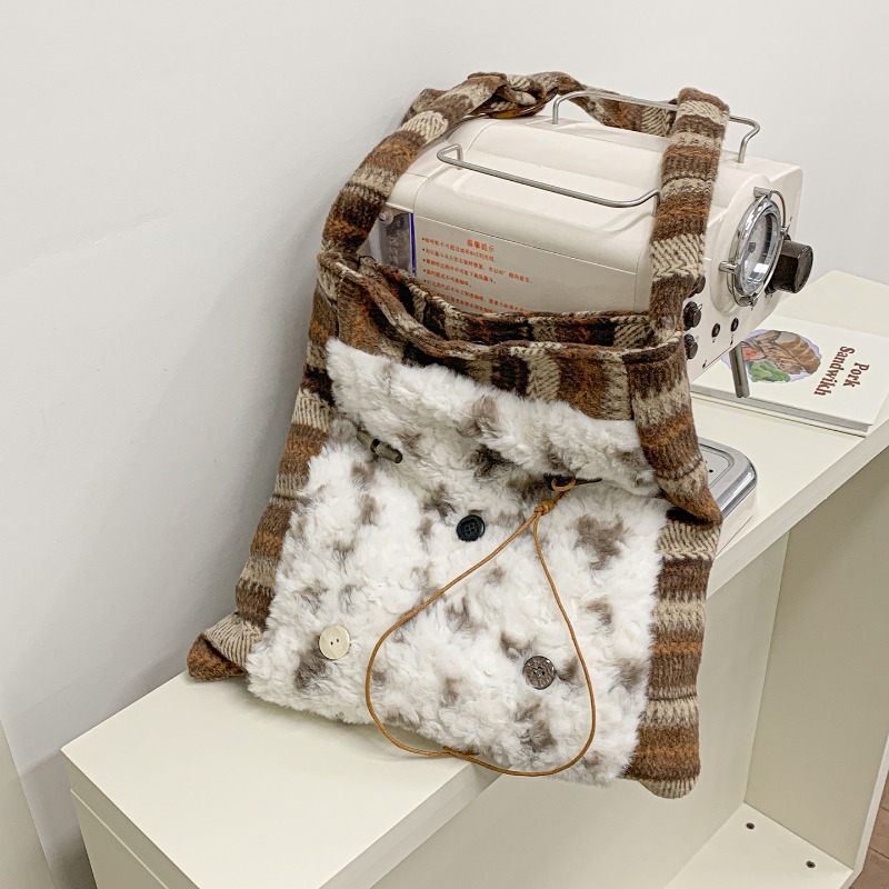 Milk Cotton Patchwork Plaid Ha - Interior Design Japanese recensie en prijs