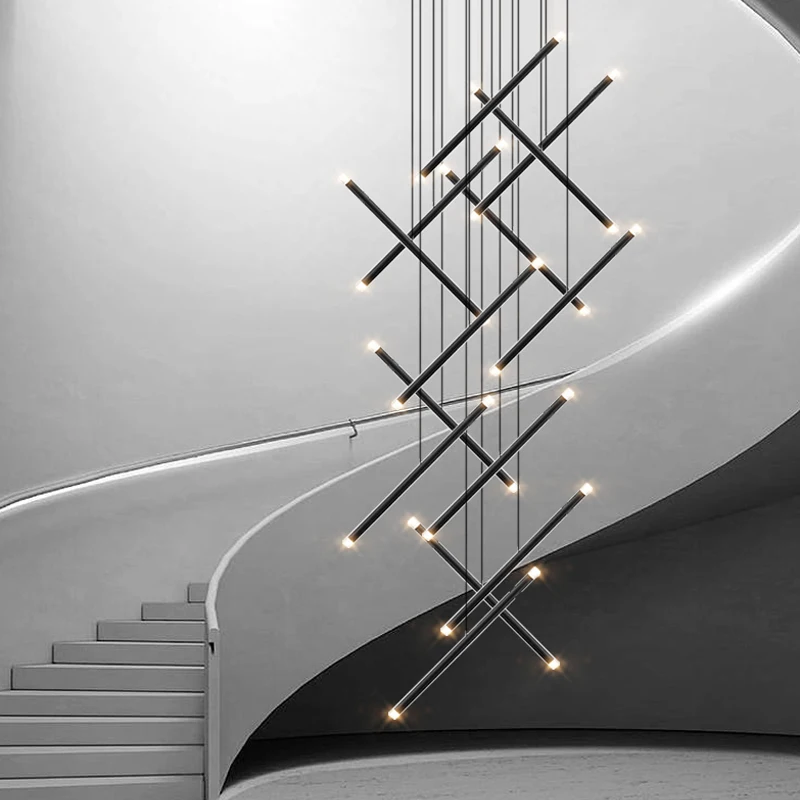 Modern Chandelier LED Stair Ch - Interior Design Deck recensie en prijs