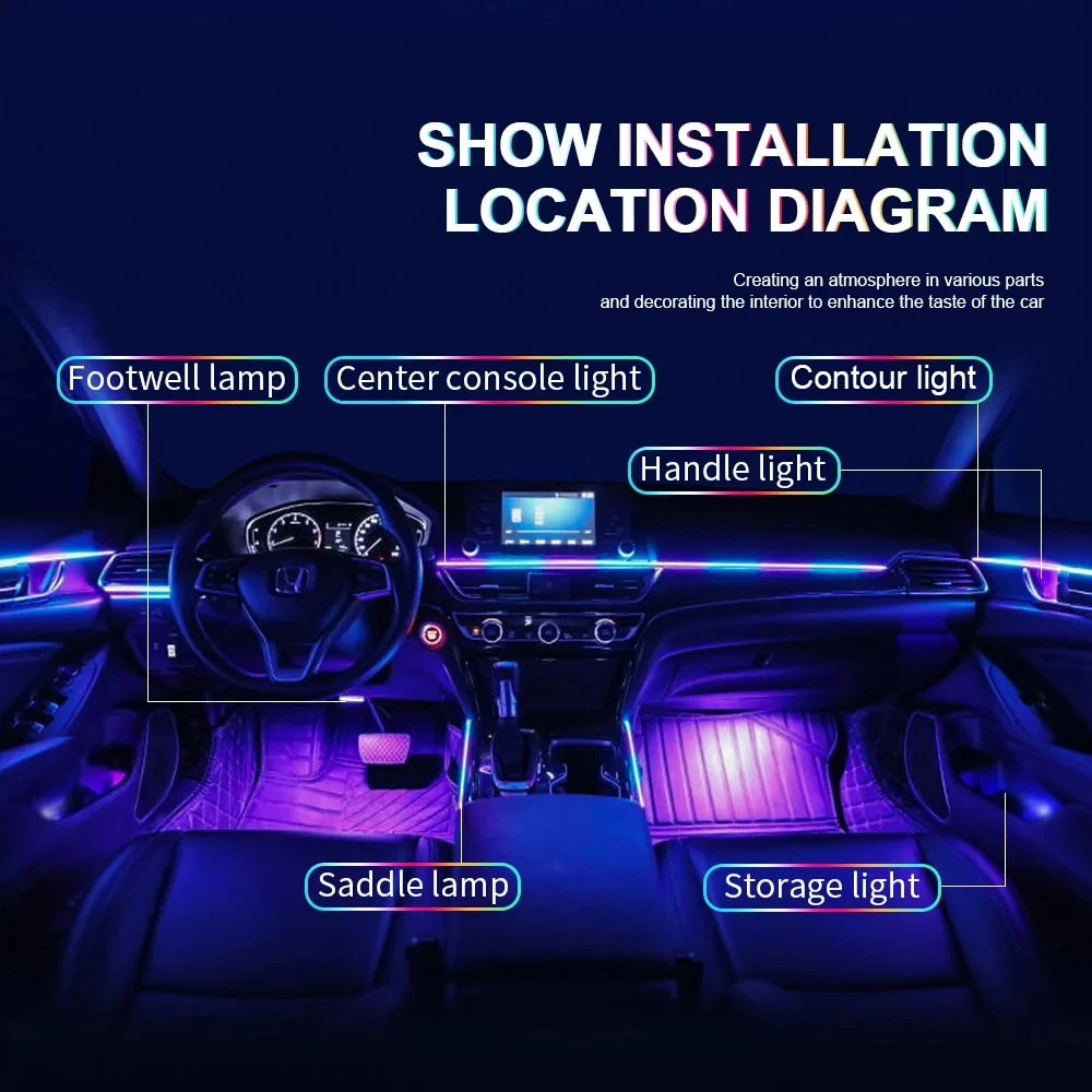 6 in 1 Exclusive Car LED Inter - Interior Design Visualizer recensie en prijs