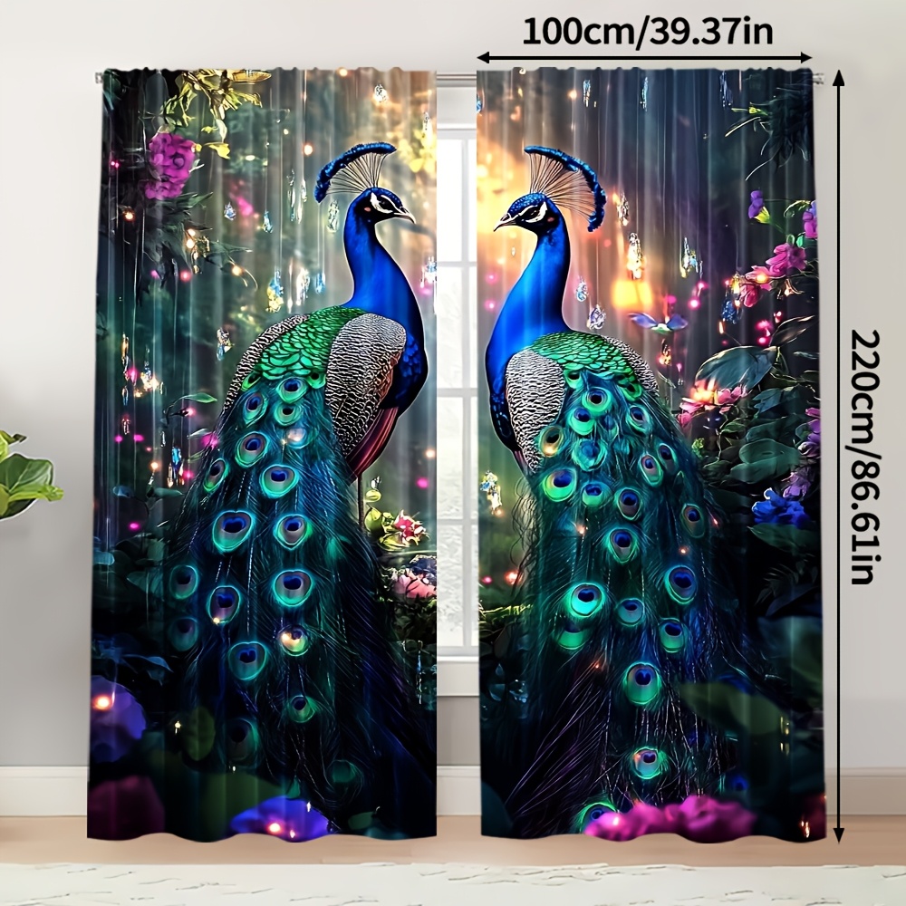Blue Peacock and Flower Garden - Interior Design Of Cafe recensie en prijs