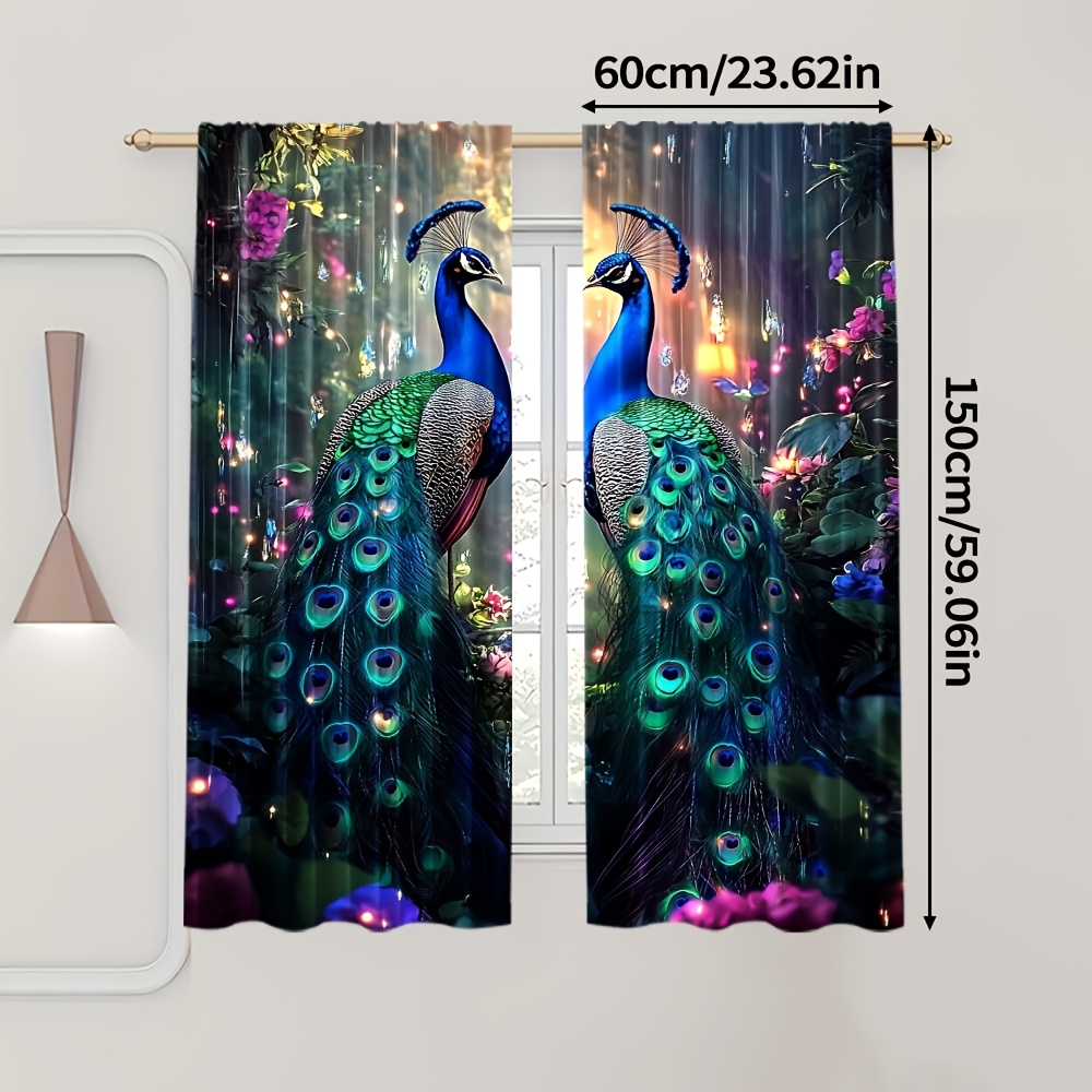Blue Peacock and Flower Garden - Interior Design Of Cafe recensie en prijs