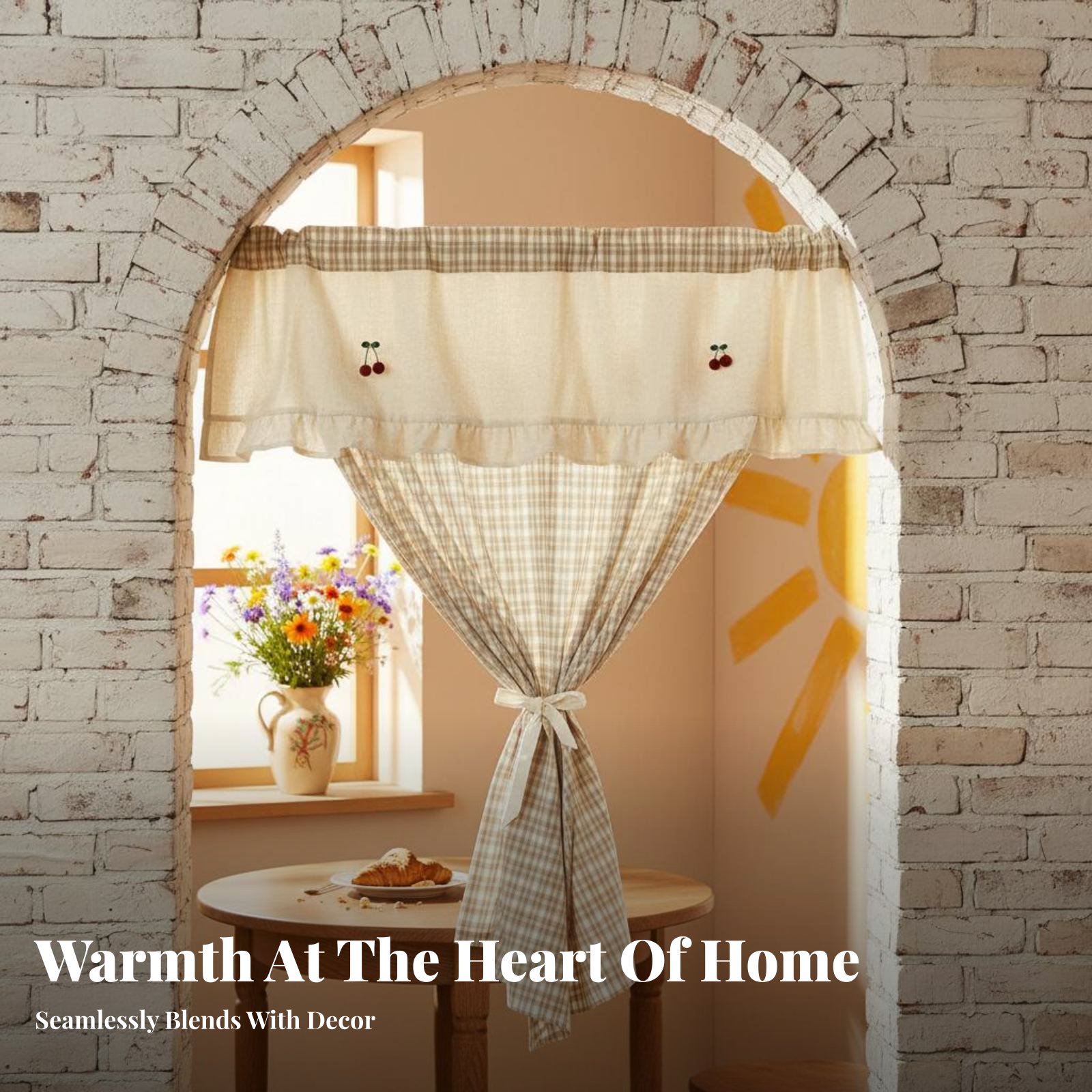 Plaid Cafe Curtain Privacy Scr - Interior Design Of Cafe recensie en prijs