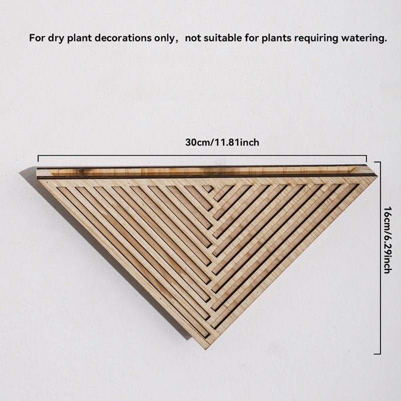1pcs Light Wood Geometric Line - Geometric Shelf Triangle recensie en prijs